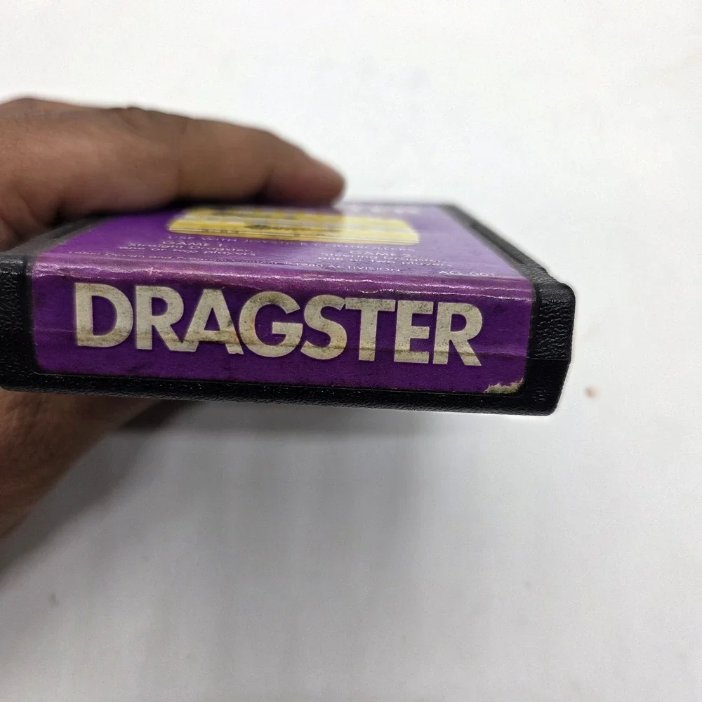 VTG Activision Dragster Atari 2600 Video Game Cartridge AG-011 David Crane Wrks‎